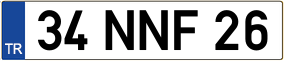 Trailer License Plate